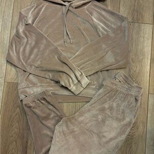 Victoria's Secret Velvet Gray Hoodie